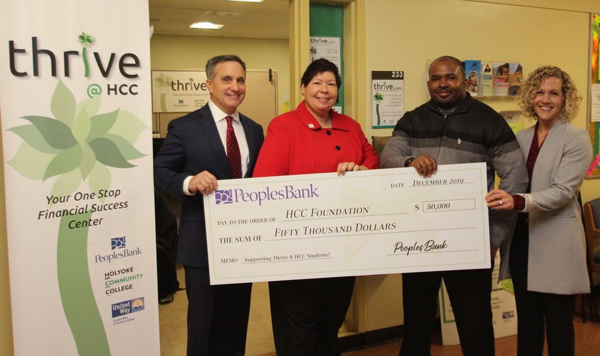 PeoplesBank donates $50,000 to HCC Thrive Center
