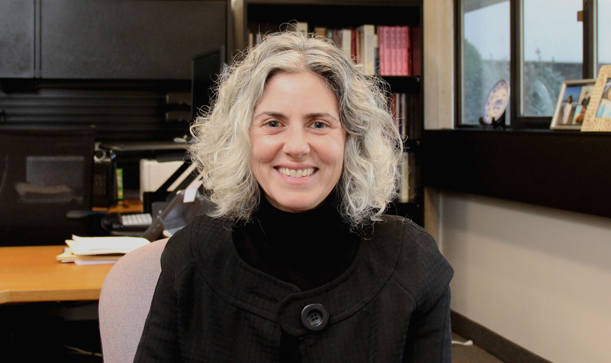 Rachel Rubinstein in her office at HCC