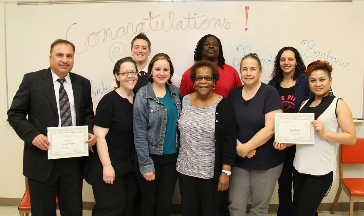 Students in HCC's Transition to College and Careers program celebrate their graduation. 
