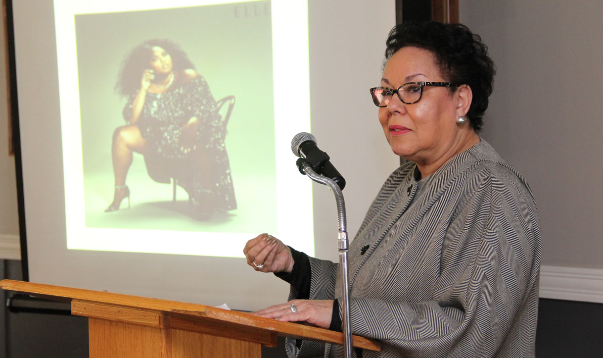 Idelia Smith gives a talk about the legacy of Martin Luther King Jr.