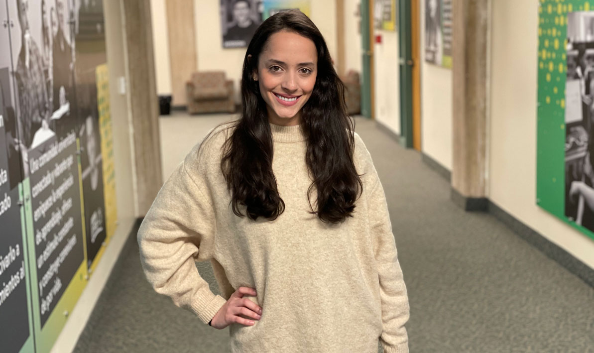 PHOTO: Alexandra Santiago '21 of Holyoke was the first student at HCC to graduate with a degree in Latinx Studies. 