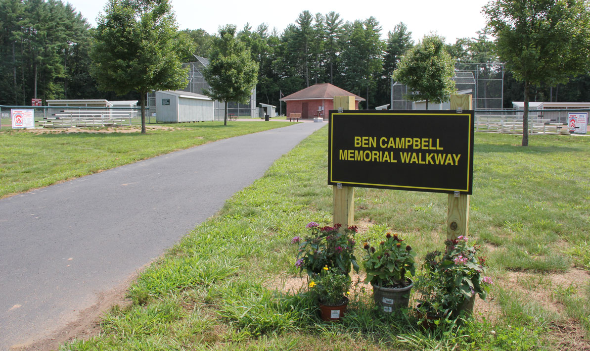 Benjamin Campbell Memorial Walkway in Easthampton's Nonotuck Park