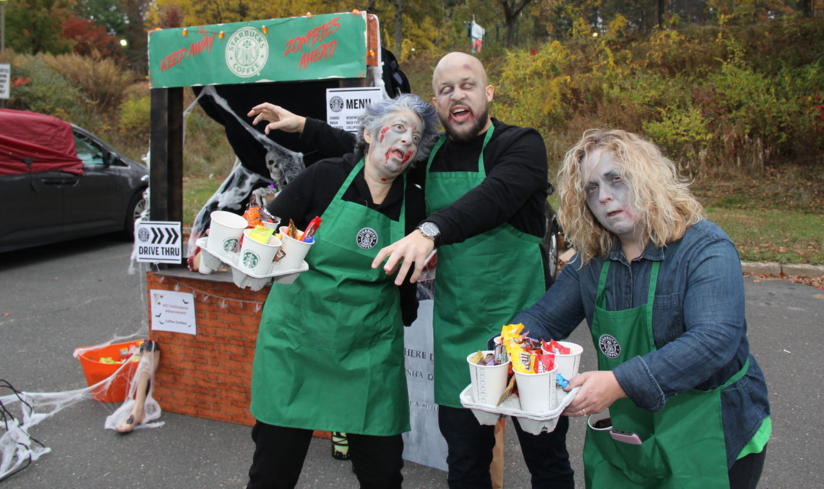 zombies at HCC's Trunk or Treat in 2019