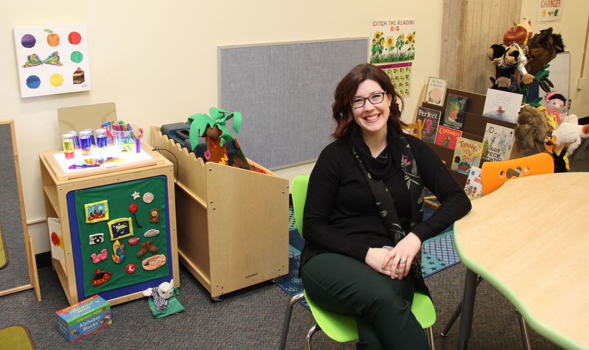 Sheila Gould in HCC's Itsy Bitsy Learning Lab