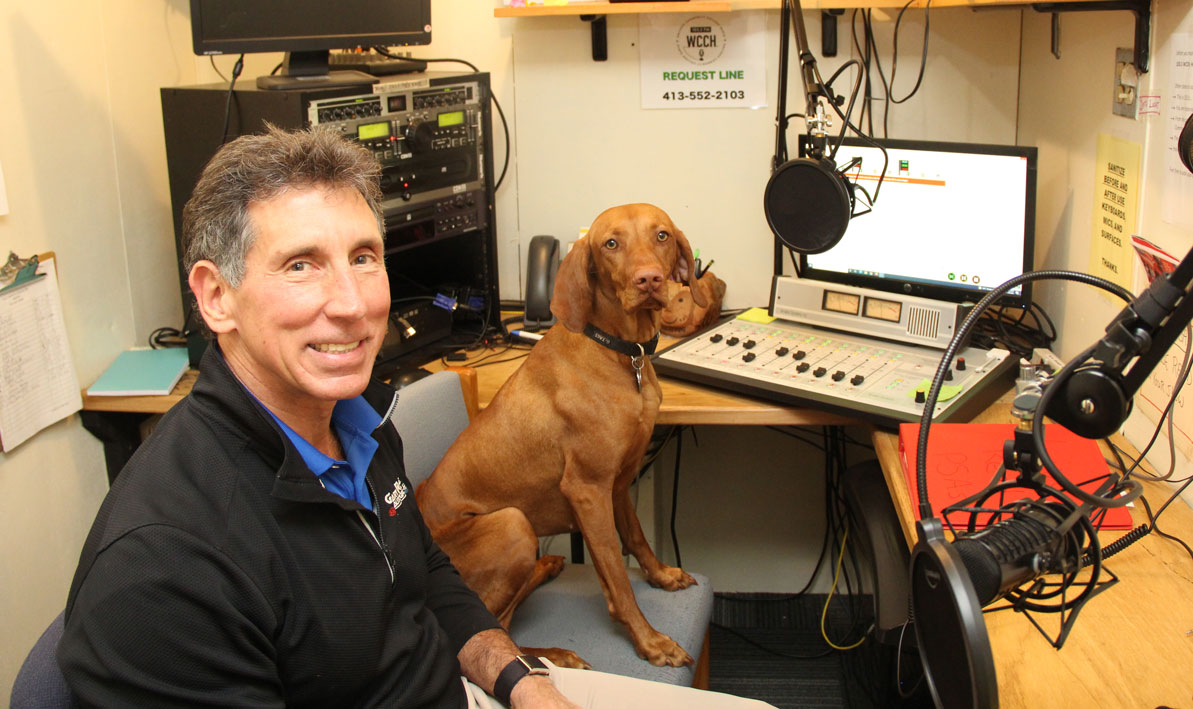 Gary Rome recently visited HCC with his dog Daisy to record some radio spots for the upcoming Together HCC fundraising campaign. 