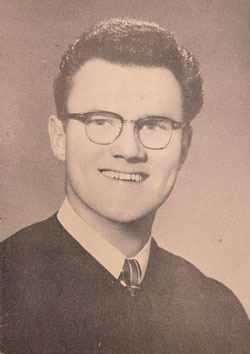 Joe Wright's 1954 yearbook photo