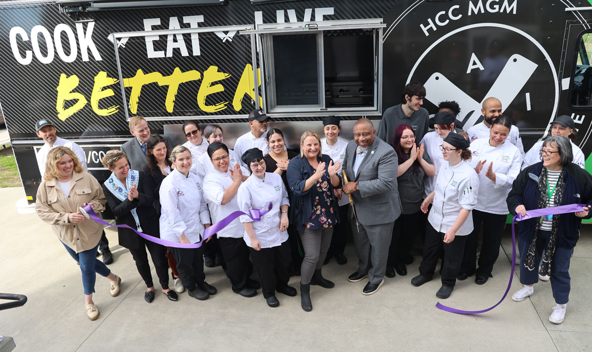 Ribbon-cutting ceremony for new culinary arts truck