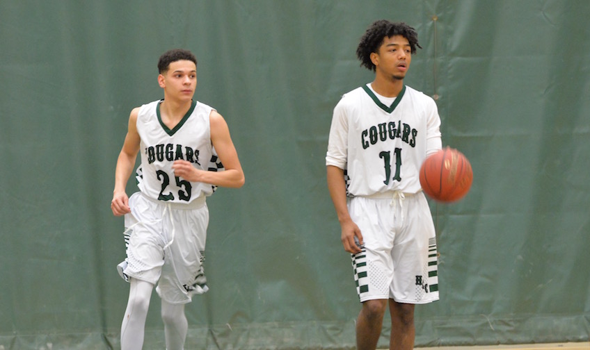 Men's basketball Rivera and Jackson