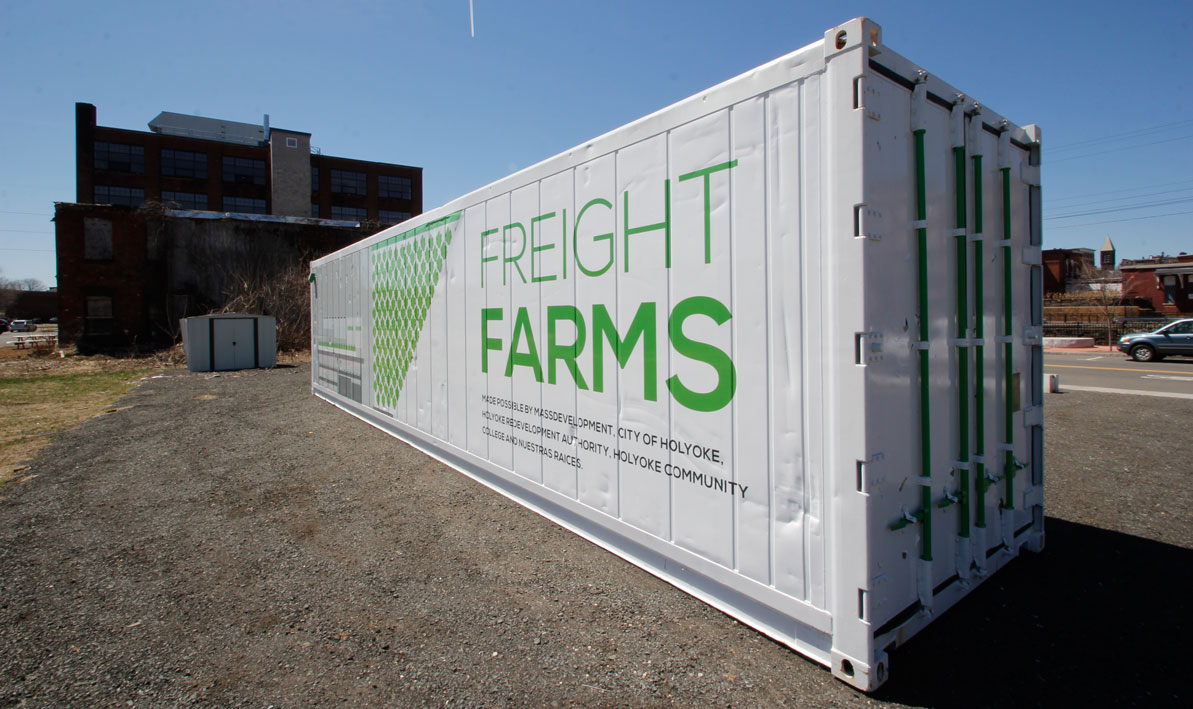 The Freight Farms shipping container farm