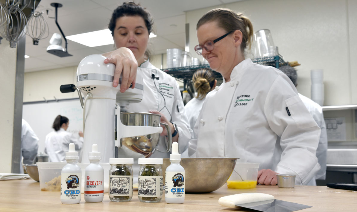 Cannabis culinary assistant class at the HCC MGM Culinary Arts Institute in 2020