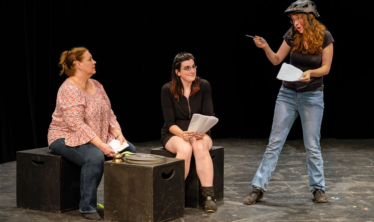 HCC alumni perform at the 2019 Leslie Phillips 24-hour theater festival at HCC.