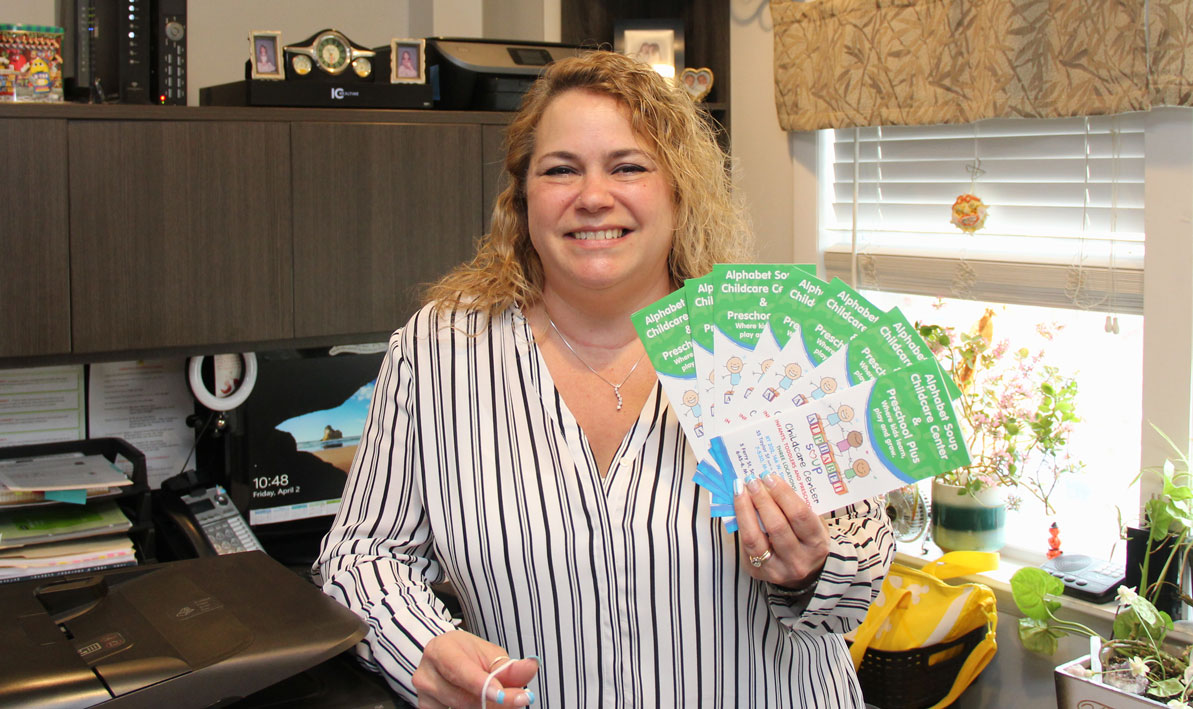 Photo of Bobbi Rougeau in her office