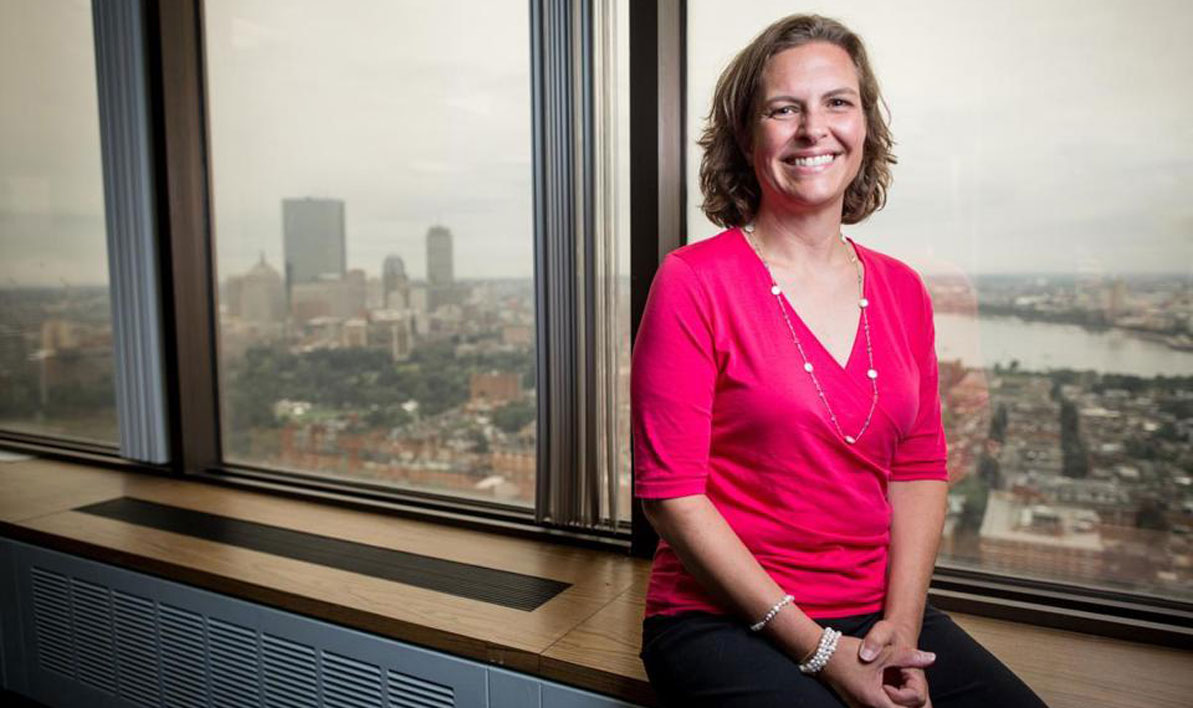 Katie Stebbins in her Boston office.