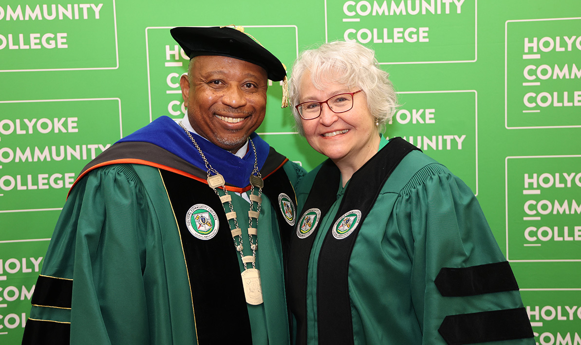 President George Timmons and Board of Trustees Chair Vanessa Smith