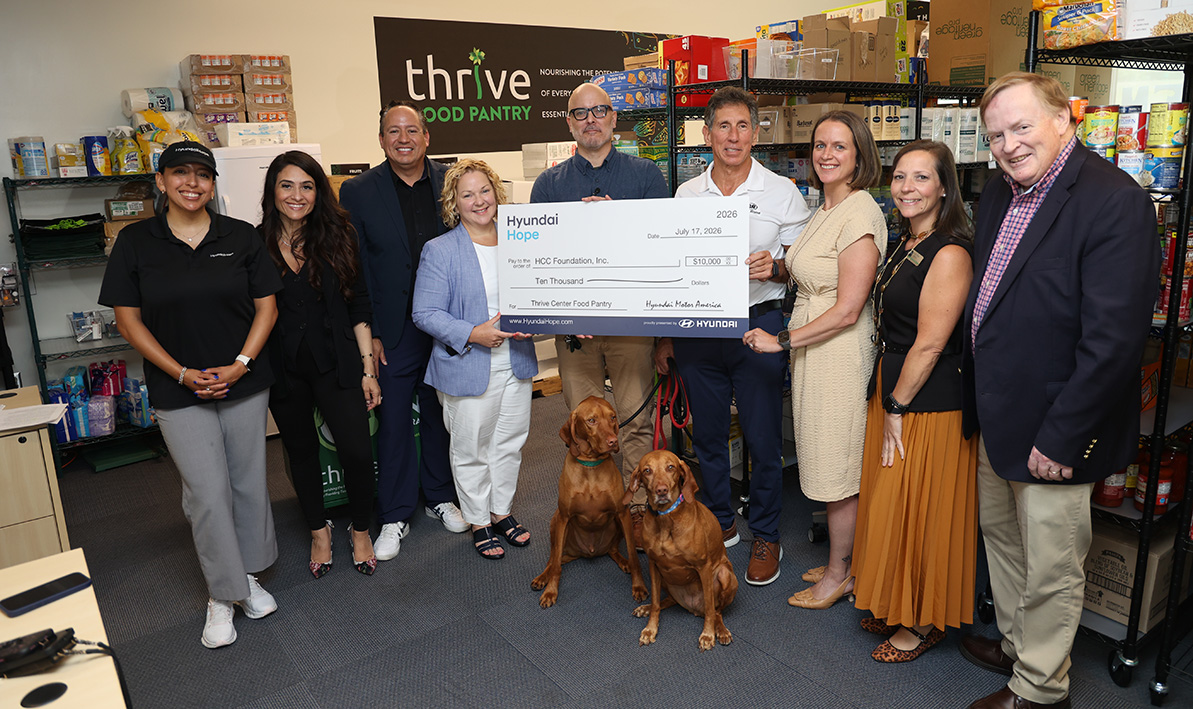 Hyundai Thrive Center check presentation